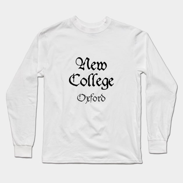 Oxford New College College Medieval University Long Sleeve T-Shirt by RetroGeek